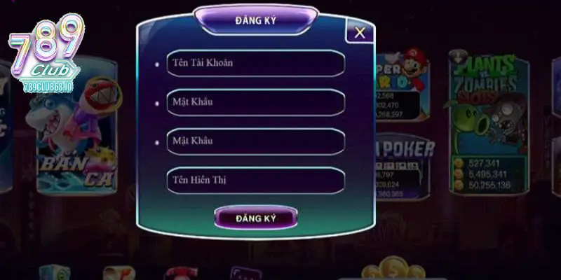 Đăng ký tài khoản 789Club để nhận quà Đăng ký tài khoản 789Club để nhận quà
